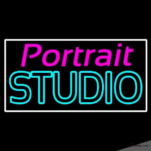 Neon Signs for Wall Decor Portrait Studio Handmade Art Sign Neon Led Tubing 15x17inch