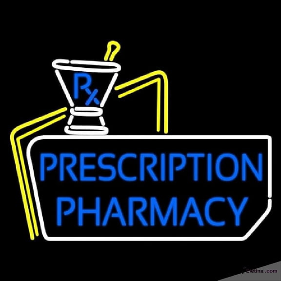 Neon Signs for Wall Decor Prescription Pharmacy Handmade Art Sign Neon Led Tubing16x20inch