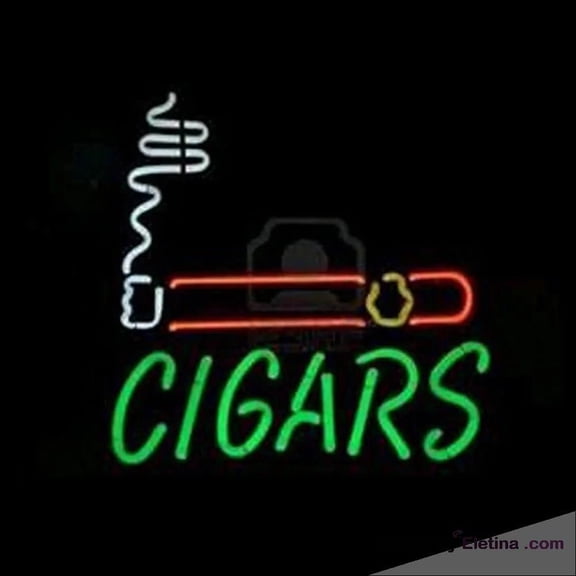 Neon Signs for Wall Decor Professional Cigars Shop Open Sign Neon Led Tubing16x20inch