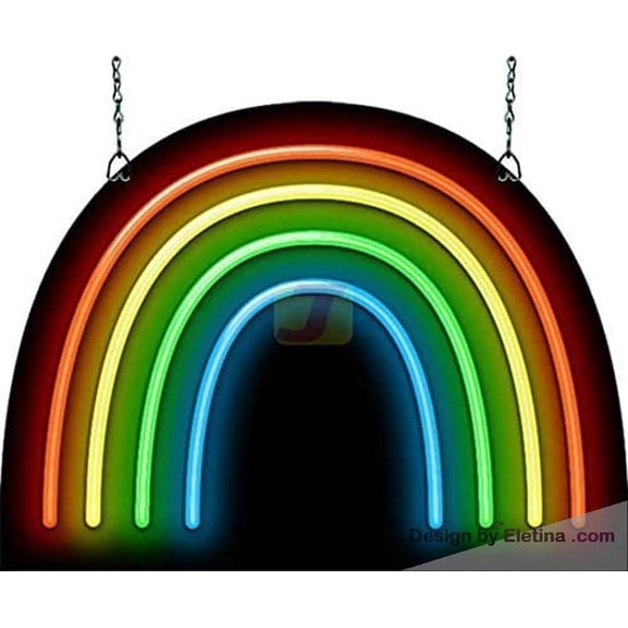 Neon Signs for Wall Decor Rainbow Sign Neon Led Tubing16x20inch