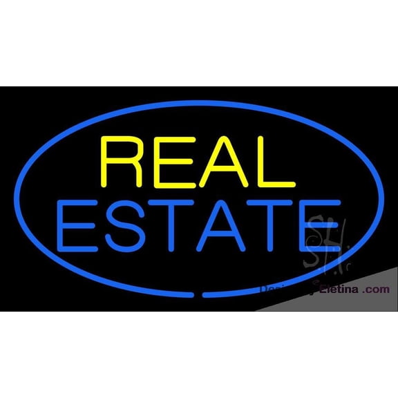 Neon Signs for Wall Decor Real Estate Sign Neon Led Tubing16x20inch