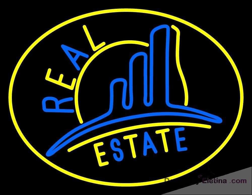 Neon Signs for Wall Decor Real Estate With Logo Sign Neon Led ...
