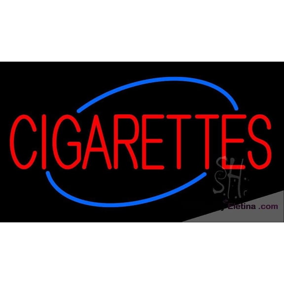 Neon Signs for Wall Decor Red Cigarettes Sign Neon Led Tubing 15x17inch