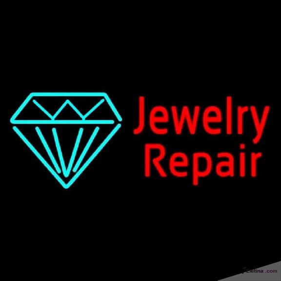 Neon Signs for Wall Decor Red Jewelry Repair Cursive Handmade Art Sign Neon Led Tubing16x20inch