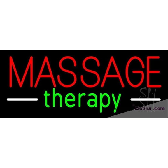 Neon Signs for Wall Decor Red Massage Therapy Sign Neon Led Tubing16x20inch