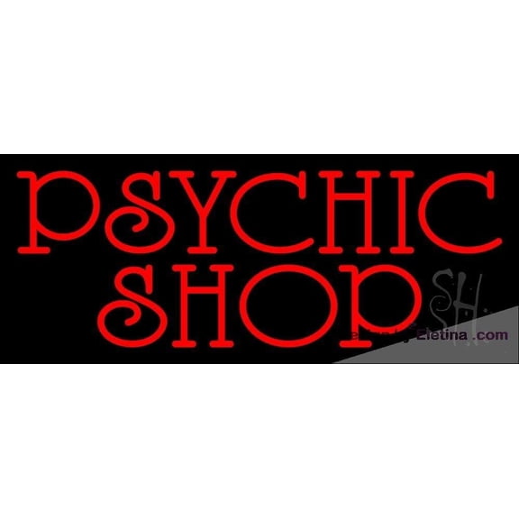 Neon Signs for Wall Decor Red Psychic Shop Sign Neon Led Tubing16x20inch