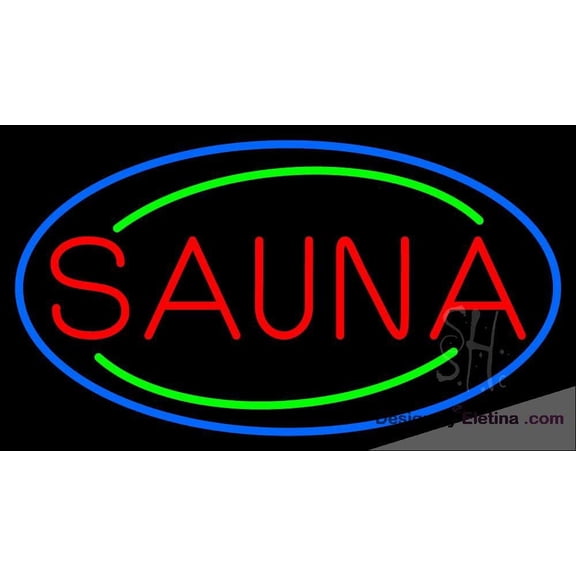 Neon Signs for Wall Decor Red Sauna Sign Neon Led Tubing16x20inch