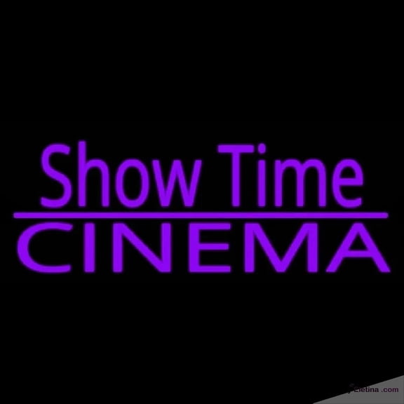 Neon Signs for Wall Decor Showtime Cinema Handmade Art Sign Neon Led Tubing16x20inch