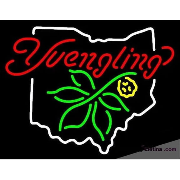 Neon Signs for Wall Decor State Of Ohio Yuengling Handmade Art Sign Neon Led Tubing16x20inch
