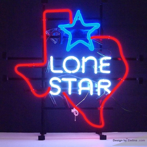 Neon Signs for Wall Decor Texas Lone Stars Sign Light Man Cave Bar Pub Beer Gift Lamp Atlswb Neon Led Tubing16x20inch