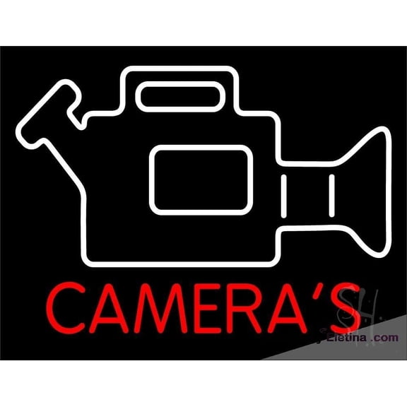 Neon Signs for Wall Decor Video Camera Sign Neon Led Tubing16x20inch