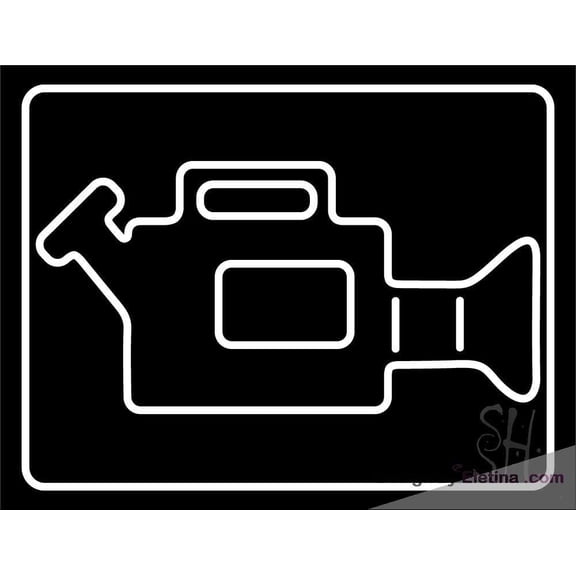 Neon Signs for Wall Decor Video Camera Sign Neon Led Tubing16x20inch