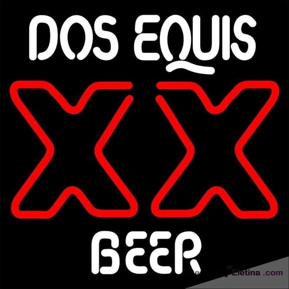Neon Signs for Wall Decor " Vivid Dos Equis Xx Sign Light Lamp Cute Bright Nst Neon Led Tubing16x20inch