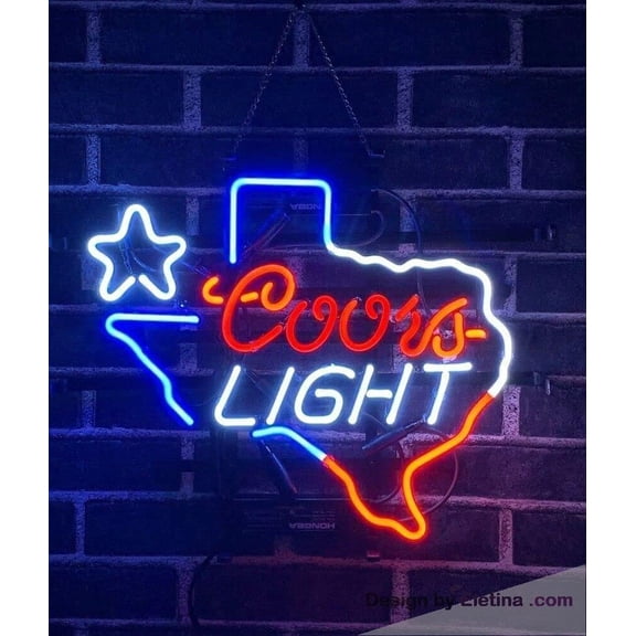 Neon Signs for Wall Decor " Vivid George Texas Lone Stars Sign Light Lamp Cute Bright Agstmlsn Neon Led Tubing16x20inch