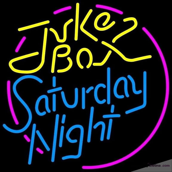 Neon Signs for Wall Decor " Vivid Juke Box Saturday Night Sign Light Lamp Cute Bright Nst Neon Led Tubing16x20inch
