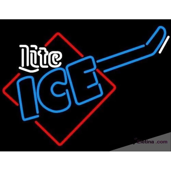 Neon Signs for Wall Decor " Vivid Millers Lite Guitar Sign Light Lamp Cute Bright Nst Neon Led Tubing16x20inch