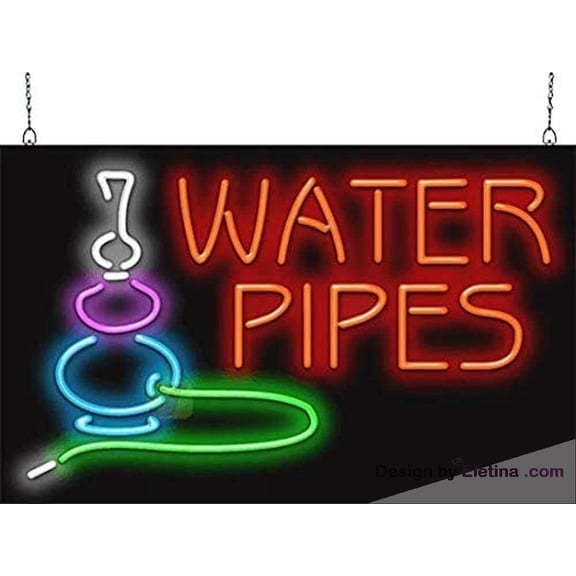 Neon Signs for Wall Decor Water Pipes Sign Neon Led Tubing16x20inch