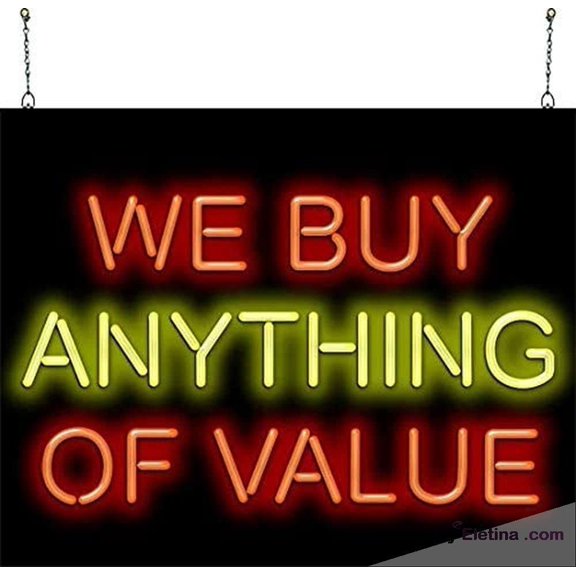 Neon Signs for Wall Decor We Buy Anything Of Value Sign Neon Led Tubing16x20inch
