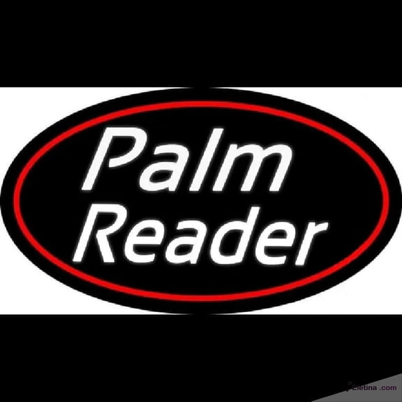 Neon Signs for Wall Decor White Cursive Palm Reader Handmade Art Sign Neon Led Tubing 15x17inch