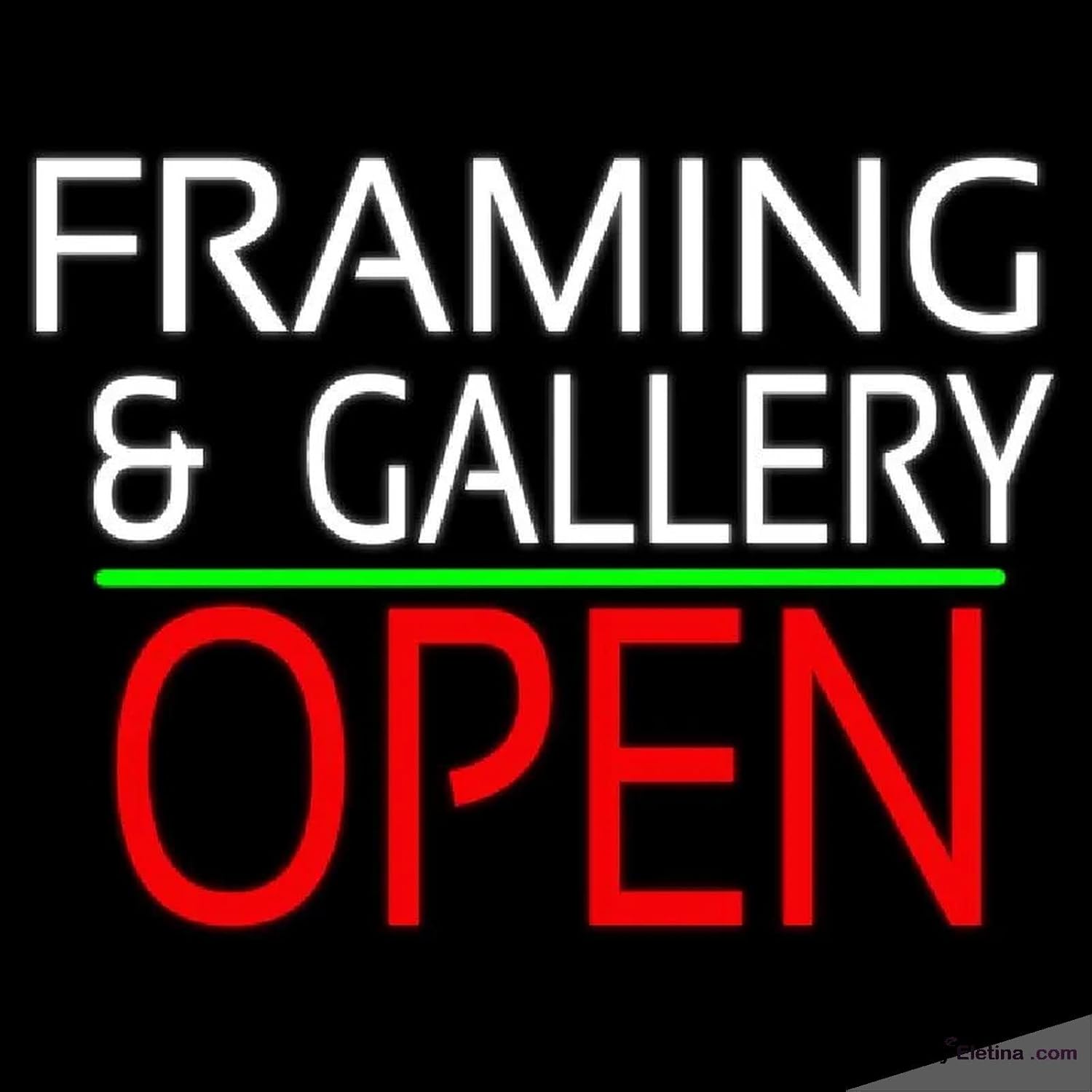 Neon Signs for Wall Decor White Framing And Gallery With Open Handmade ...