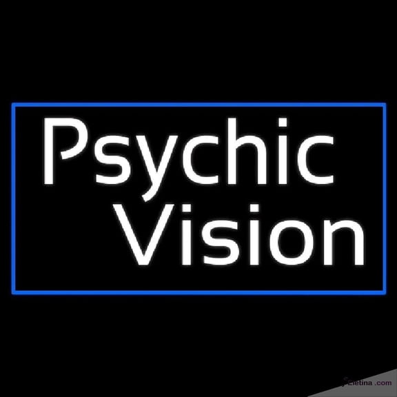 Neon Signs for Wall Decor White Psychic Vision Handmade Art Sign Neon Led Tubing16x20inch