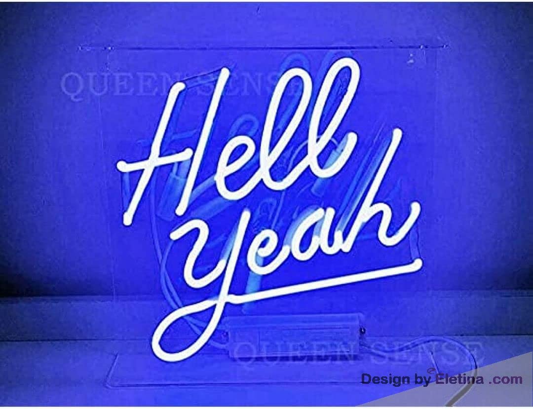 Yeah Gabe Sign Neon Signs for Wall Decor in Hell Yeah Sign Acrylic Handmade Artwork ...