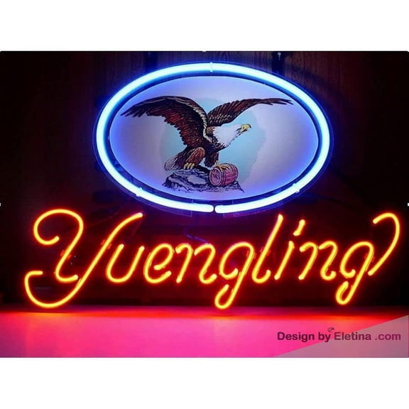 Neon Signs for Wall Decor inin Yuenglings Eagle Sign Light Man Cave Bar Pub Beer Gift Lamp Neon Led Tubing 15x17inch