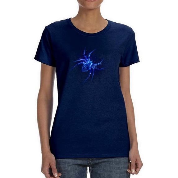 Neon Spider Shaped T-Shirt Women -Image by Shutterstock, Female XX-Large
