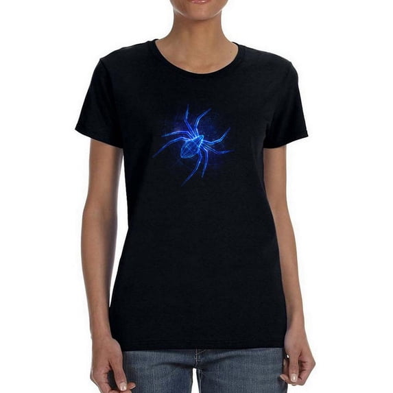 Neon Spider Shaped T-Shirt Women -Image by Shutterstock, Female x-Large