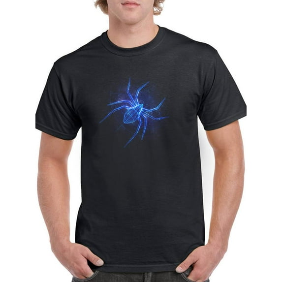 Neon Spider T-Shirt Men -Image by Shutterstock, Male Large