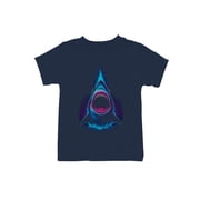 Neon Splash Shark Attack Art Youths T-shirt