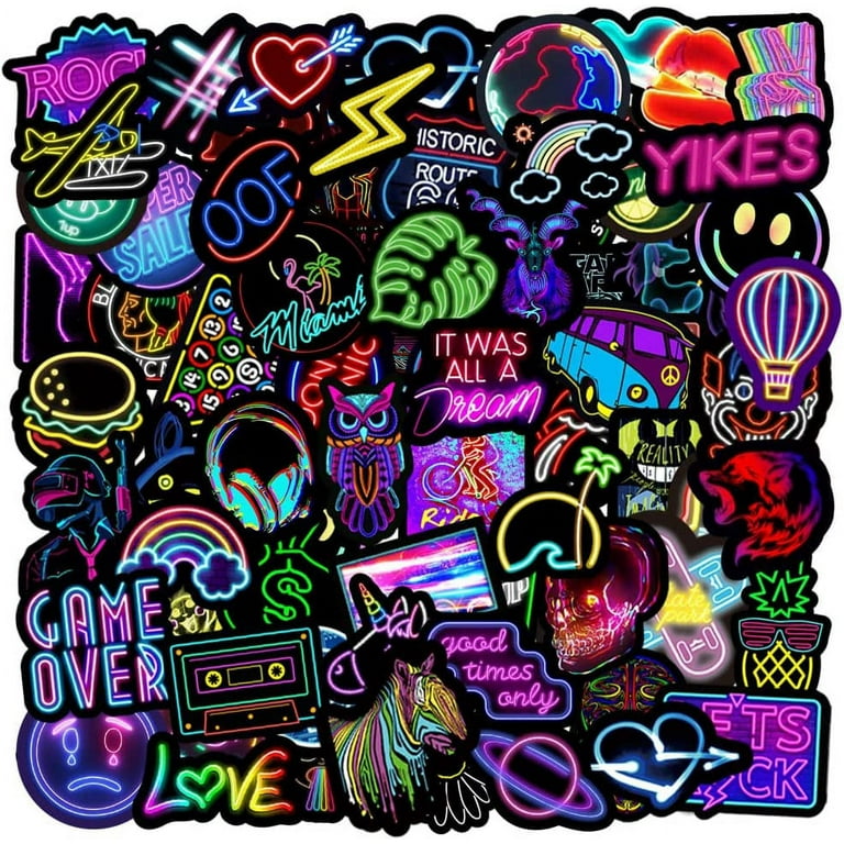 Cool Stickers Pack, 100 Pcs Vinyl Waterproof Stickers for Laptop