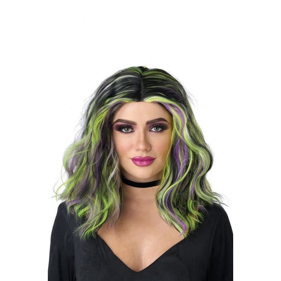Neon Streaks Adult Wig