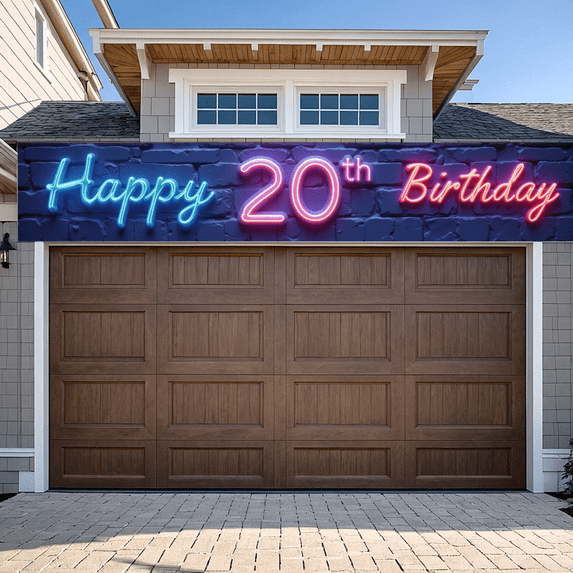 Neon Style Banner Decorative Light Party Banner Festive Decoration for Adult Birthday Celebration Neon Party Event