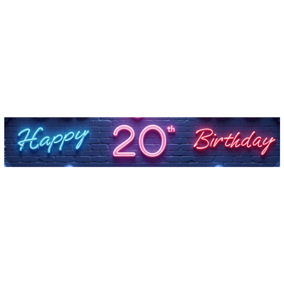 Neon Style Banner Decorative Light Party Banner Festive Decoration for Adult Birthday Celebration Neon Party Event
