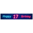 thumbnail image 1 of Neon Style Happy 17 Birthday Banner Backdrop Background Party Supplies Birthday Decoration Photography Props Birthday Party Decorations, 1 of 7