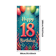 thumbnail image 1 of Neon Style Happy 18 Birthday Backdrop Banner Party Decoration Background for Photography Birthday Parties Celebration Events Photo Props, 1 of 8