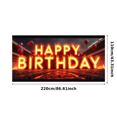 thumbnail image 1 of Neon Style Happy Birthday Banner with Racing Track Elements Party Decoration Backdrop for Birthday Party Celebrations Photography Props Decorations, 1 of 8