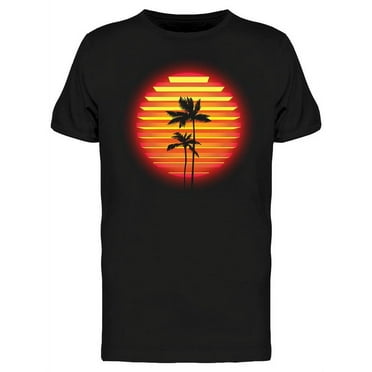 Neon Style Sunset  T-Shirt Men -Image by Shutterstock, Male Large