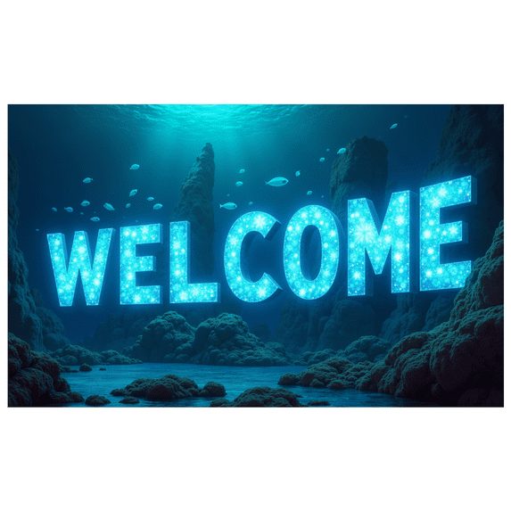 Neon Style Welcome Banner with Floral Elements and World Map Design Party Decorations Backdrop Photography Props for Gatherings Events and Celebrations