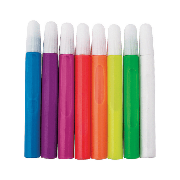 Neon Suncatcher Paint Pens Set - Basic Supplies - 24 Pieces