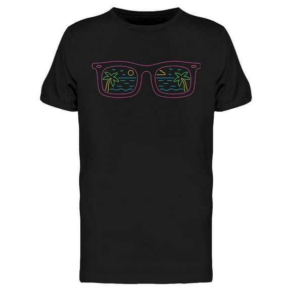 Neon Sunglasses T-Shirt Men -Image by Shutterstock, Male Small