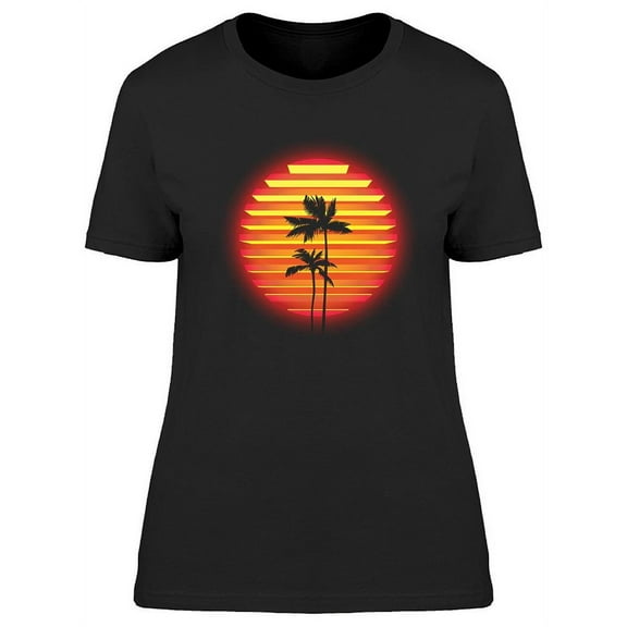 Neon Sunset T-Shirt Women -Image by Shutterstock, Female Large