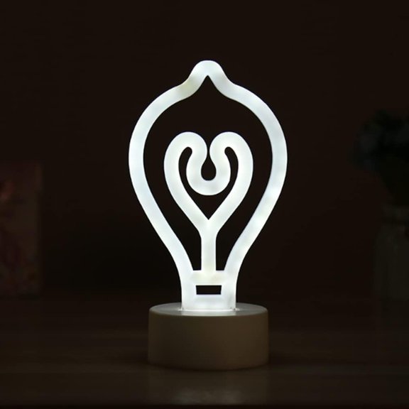 Neon Table lamp,3D Night Light with USB Powered/LED Decor Light, Wall Decor for Room Decorate