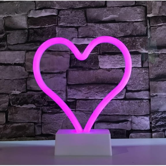 Neon Table lamp,3D Night Light with USB Powered/LED Decor Light, Wall Decor for Room Decorate