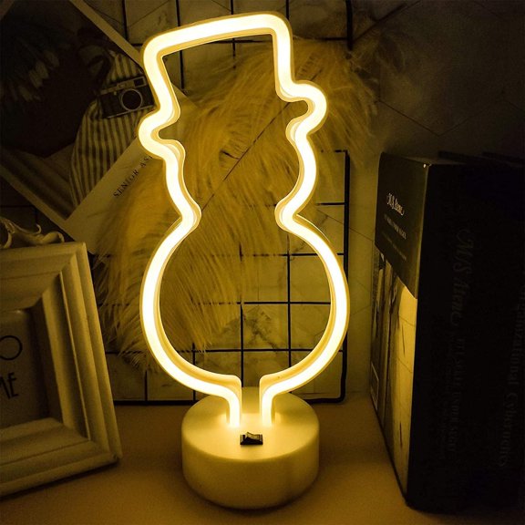 Neon Table lamp,3D Night Light with USB Powered/LED Decor Light, Wall Decor for Room Decorate