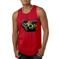 thumbnail image 1 of Neon Technicolor Trippy Party Rainbow Koala | Mens Animal Lover Graphic Tank Top, Red, 2XL, 1 of 4