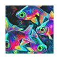 thumbnail image 1 of "Neon Tetra Reflection" - Canvas, 1 of 25