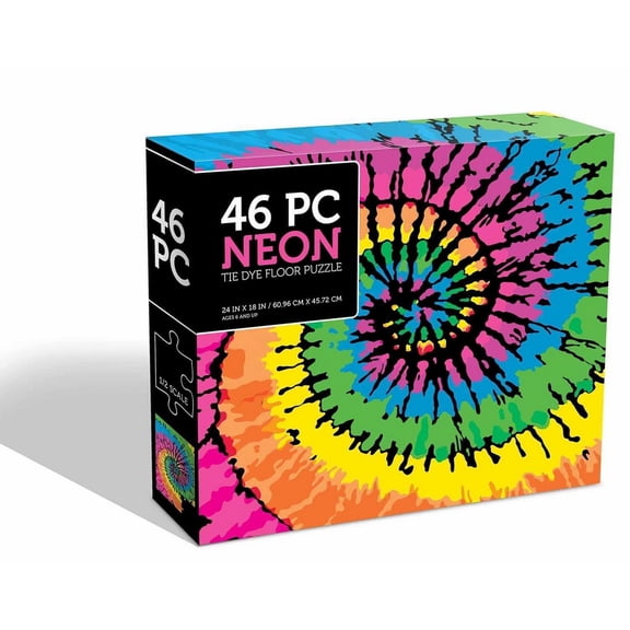 Neon Tie Die 46 Piece Jigsaw Puzzle