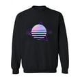 thumbnail image 1 of Neon Triangle Vaporwave Sweatshirt Women -Image by Shutterstock, Female 4X-Large, 1 of 4